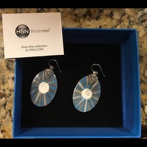 Beautiful hand crafted turquoise earrings